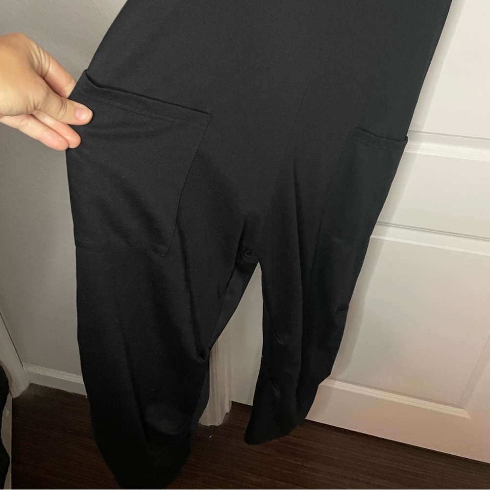 Black Spaghetti Strap Jumpsuit - Picture 3 of 6